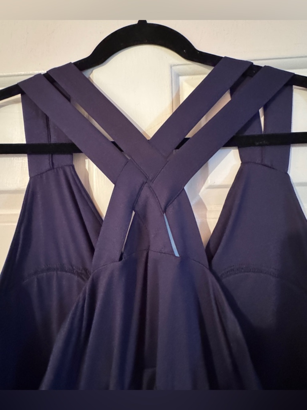 Like New Soma Cross Back Strap Bra Mini Dress in Navy Size XL - Picture 8 of 8